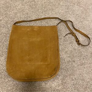 Banana Republic Tan Leather tote Bag Purse with strap👜